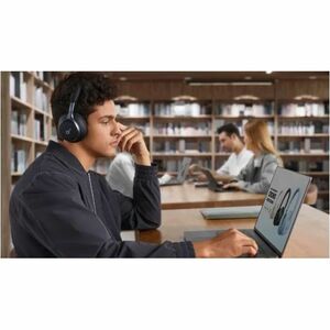 Auriculares soundcore Space One Con cable/Inalámbrico Sobre la cabeza Estéreo - Negro azabache - Binaural - Circumaural - 