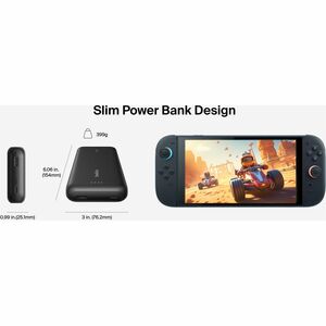 Belkin Stromspeicher - Schwarz - für Tragbare Spielekonsole - 20000 mAh - 30 W - USB Typ-C Anschluss - Schwarz