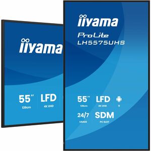iiyama ProLite LH5575UHS-B2AG 1397 mm LCD Digital-Signage-Display - 24 Stunden/7 Tage Betrieb - IPS-Technologie (In-Plane-