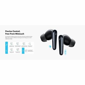 soundcore Liberty 4 Pro True Wireless Earbud Stereo Earset - Black - Binaural - In-ear - Noise Canceling