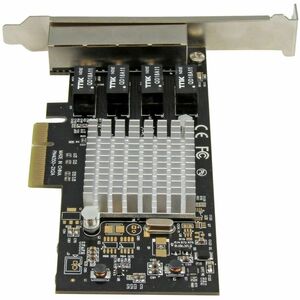 StarTech.com Gigabit Ethernet Card for Computer - 10/100/1000Base-T - Plug-in Card - PCI Express x4 - 4 Port(s) - 4 - Twis
