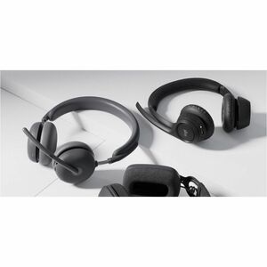 Logitech Zone Vibe Wireless Over-the-head, Over-the-ear Stereo Headset - Graphite - Microsoft Teams Certification - Binaur