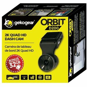 GekoGear Orbit D200 Dashboard Vehicle Camera - GekoGear Orbit D200 2K HD Dash Cam