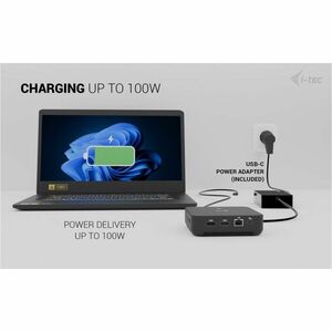 Docking station i-tec 12 Porta(e) USB Type-C per Monitor, Computer portatile, Tablet PC - Compatibilita carica - 100 W - 3