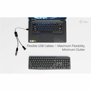 i-tec USB Hub - USB 3.0 Type A - 640 MB/s - Keyboard, Mouse, Flash Drive, Mobile Device - 2 Total USB Port(s) - PC, Mac
