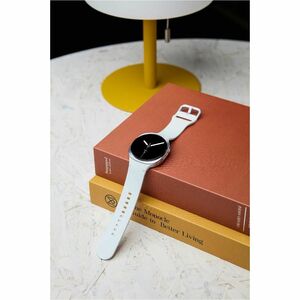 Samsung Galaxy Watch8 SM-L330 Smart Watch - 46 mm Case Height - 43.70 mm Case Width - Silver Case Color - White Band Color