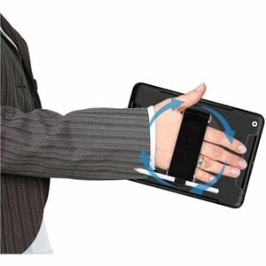 4smarts Rugged Case Grip Robust Tasche Samsung Galaxy Tab Active4 Pro, Galaxy Tab Active Pro Tablet - Schwarz - Polycarbon