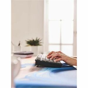 CHERRY G80-3960 Keyboard - Compact - Wired/Wireless Connectivity - USB Interface - Black, Grey - MX2A Brown Keyswitch - Bl