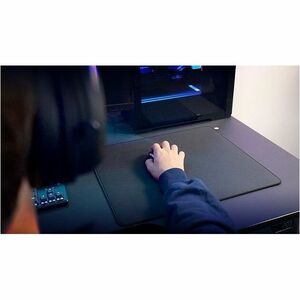 XTRFY GP7 Large Gaming Mouse Pad - 4 mm x 460 mm x 400 mm Dimension - Black - Natural Rubber, Elastomer, Fibre - Mouse