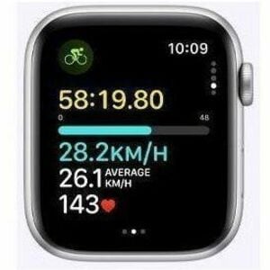 Apple Watch SE Smart Watch - 44mm Case Height - 38mm Case Width - Plata Case Color - Mezclilla Band Color - Aluminio Case 