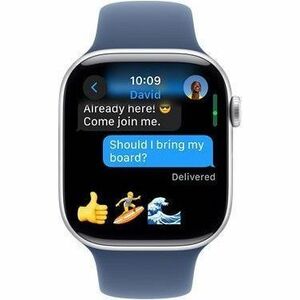 Apple Watch Series 10 Smart Watch - 42mm Case Height - 36mm Case Width - Plata Case Color - Mezclilla Band Color - Alumini