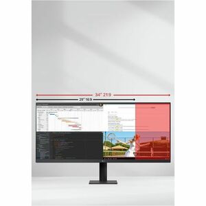 LG Ultrawide 34U511A-B 34" Class WFHD LCD Monitor - 21:9 - 34" Viewable - In-plane Switching (IPS) Technology - 2560 x 108