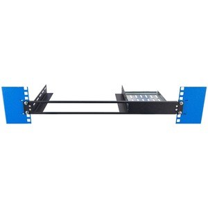Innovation 1U Rack-mountable Rack Shelf for Switch - 289.56 mm Rack Width x 200.66 mm Rack Depth - Black Powder Coat - TAA