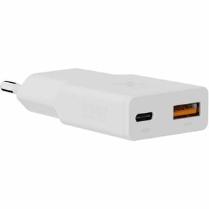 Xtorm SlimLine 33 W AC Adapter - Universal Adapter - 1 USB - 1 USB Type-C - For Mobile Device, Smart Watch, iPhone - White