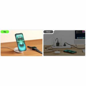 Belkin UltraCharge Induktionsladegerät - Weiß - für Qi2-fähiges Gerät, iPhone, AirPod, Smartwatch - Eingangsstecker: USB -