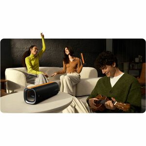 MI Sound Party MDZ-39-DB Portable Bluetooth Speaker System - 50 W RMS - Black - Surround Sound - Near Field Communication 