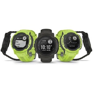 Garmin Instinct 2 Smart Watch - Graphite Body Color - Fiber Reinforced Polymer Case Material - Silicone Band Material - He