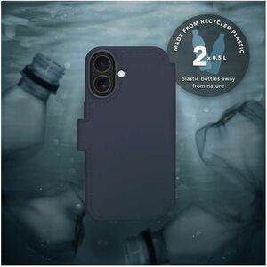 dbramante1928 ApS Lynge Carrying Case (Wallet) Apple iPhone 17 Smartphone - Deep Water - Stain Resistant - Leather Body - 