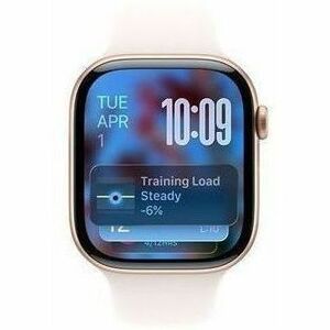 Apple Watch Series 11 Smartwatch - 46 mm Case Height - 39 mm Case Width - Rose Gold Case Color - Light Blush Band Color - 