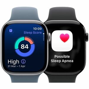 Apple Watch Series 11 Smartwatch - 46 mm Case Height - 39 mm Case Width - Schiefer Case Color - Schwarz Band Color - Titan