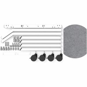 Heckler Design Rolling Stand for Surface Hub 3 - Up to 50" Screen Support - 65.10" Height x 37.70" Width x 31.70" Depth - 