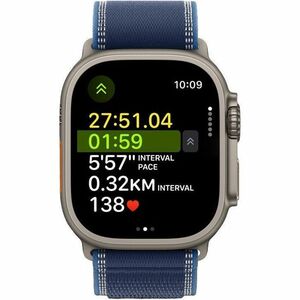 Apple Watch Ultra 3 Smart Watch - 49 mm Case Height - 44 mm Case Width - Natural Case Color - Blue, Bright Blue Band Color