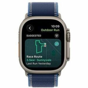 Apple Watch Ultra 3 Smart Watch - 49 mm Case Height - 44 mm Case Width - Natural Case Color - Blue, Bright Blue Band Color