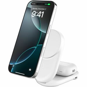 Belkin UltraCharge 2-in-1 Foldable Magnetic Charger with Qi2 25W - For Qi2-enabled Device, iPhone, AirPod, Smartwatch, Sma
