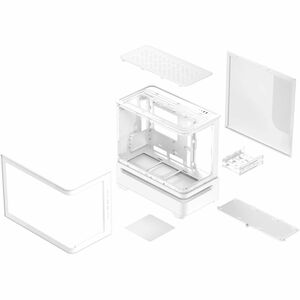 ASUS Prime AP202 MicroATX Case with Tempered Glass (White)