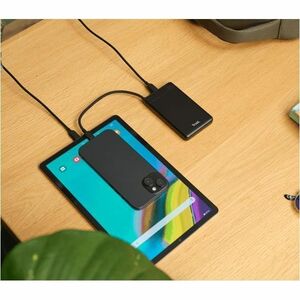 Powerbank Trust Fiera - Pour Smartphone, Tablette PC, Notebook - 2 x Type-C 20W - Lithium Ion Polymère - 10000 mAh - 20 W