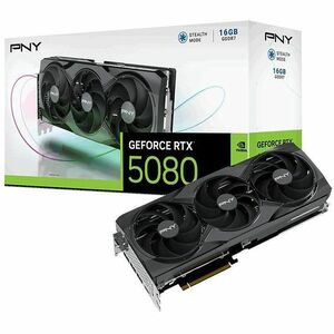 PNY NVIDIA GeForce RTX 5080 Graphic Card - 16 GB GDDR7 - 7680 x 4320 - 2.30 GHz Core - 2.62 GHz Boost Clock - 256 bit Bus 