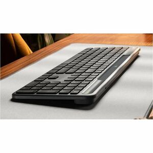 Logitech Signature Slim Solar+ K980 Keyboard - Full-size - Wireless Connectivity - USB Type A, USB Type C Interface - Germ