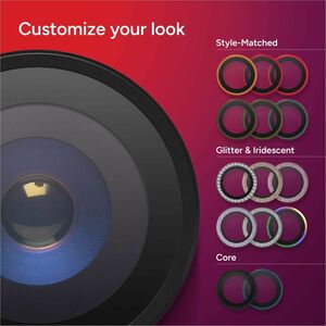 invisibleSHIELD Glass Elite Camera Lens Protector - Clear, Black - Tempered Glass