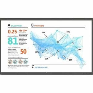 LG CreateBoard Pro 86TR3PN-B Collaboration Display - 86" LCD - ARM Cortex A76 + A55 - 8 GB - Touchscreen - 16:9 Aspect Rat