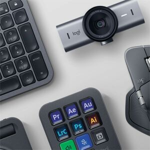 Logitech MX Master 4 Rato - Bluetooth/Radiofrequência - USB Tipo C, USB tipo A - Campo escuro - 8 Taste(n) - Grafite - Sem