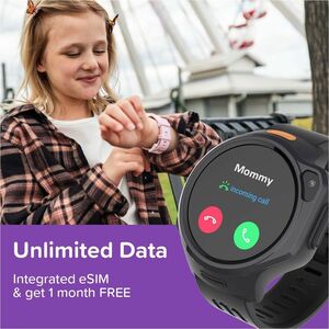 myFirst Fone R2 Smart Watch - Round - Children - G-sensor, Heart Rate Monitor, Temperature Sensor - Camera, Video Call, Vi