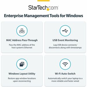 StarTech.com USB 3.2 (Gen 2) Type C Docking Station for Notebook, Workstation - Charging Capability - Space Gray - Desktop