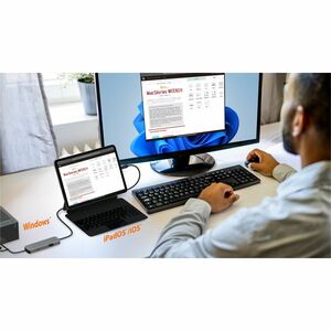 j5create Wormhole Switch JCH422-N Hub USB - USB Tipo C, USB tipo A - 640 MB/s - Tablet, Smartphone, Rato, Teclado, Unidade