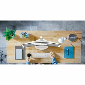 White 34 Curved 1500R VA UWQHD 120Hz 1ms USB-C 98W DP 2xHDMI USB Hub 2A1B KVM Height Adjustable Speakers 3Y