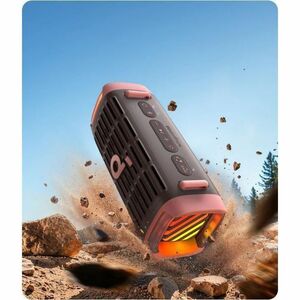 soundcore Portable Bluetooth Speaker System - 50 W RMS - Desert Rose Brown - Battery Rechargeable