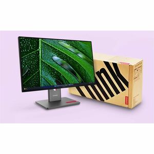 Lenovo ThinkVision P24Q-40 24" Class WQHD LED Monitor - 16:9 - Raven Black - 23.8" Viewable - In-plane Switching (IPS) Tec