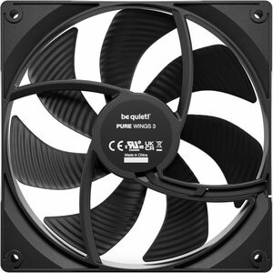 be quiet! Pure Wings 3 3 Pack Cooling Fan - Multimedia System, PC, Radiator - 140 mm Maximum Fan Diameter - 3 x Fan(s) - 9