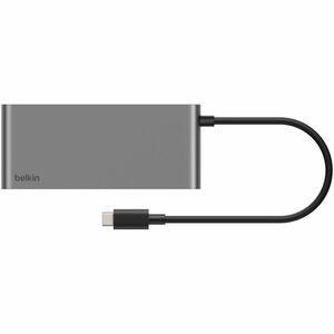 Belkin 7-Port USB-C Hub - USB-C to - 2xUSB-A, 2xUSB-C, 1x4K HDMI, 1xSD + 1xMicroSD Reader - Black - for Notebook, Workstat