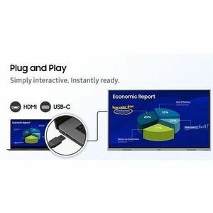 Samsung WE86FX 2184.40 mm 4K UHD LCD Collaboration Display - Infrared (IrDA) - Touchscreen - 3840 x 2160 - 350 cd/m² - 1,2
