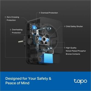 Tapo TAPO P410M Smart Plug - 230 V AC / 16 A - Alexa, Siri, Google Assistant, SmartThings Unterstützt