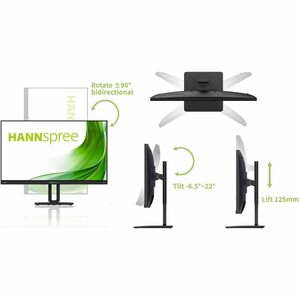 Hannspree HP271PJB 27" Class Full HD LED Monitor - 16:9 - 68.6 cm (27") Viewable - In-plane Switching (IPS) Technology - W