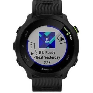 Garmin Forerunner 55 Smartwatch - 42 mm Case Height - 42 mm Case Width - Nero Colore della struttura - Silicone Band Mater