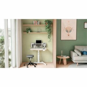 ACCO Ergo Active Wobble Stool - Adjustable Seat - Dual Density Foam (DDF), Fabric Seat - 5-star Base - Black