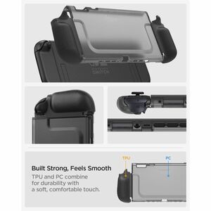 Spigen Ultra Hybrid Case for Nintendo Gaming Console - Frost Black - Shock Absorbing, Wear Resistant, Scratch Resistant - 