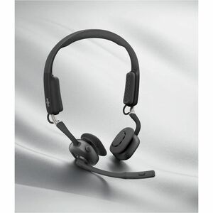 Shokz OpenMeet Wireless Open-ear, Over-the-head, On-ear, Over-the-ear Stereo Headset - Black - Binaural - Supra-aural - 29